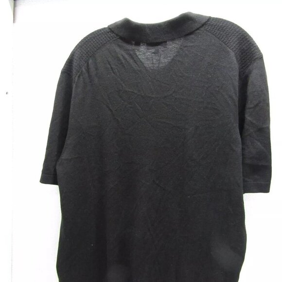 NEW TED BAKER Mens Textured Front Knit Polo Shirt Black Size XXL/IT 6 - Picture 14 of 16